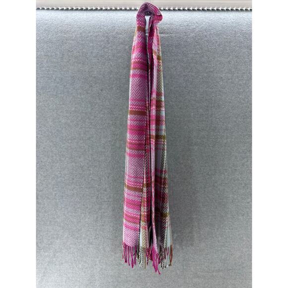 NWT Quirinus Pink Pashmina style scarf Shawl Plaid Warm Cozy Super Soft - Picture 5 of 5